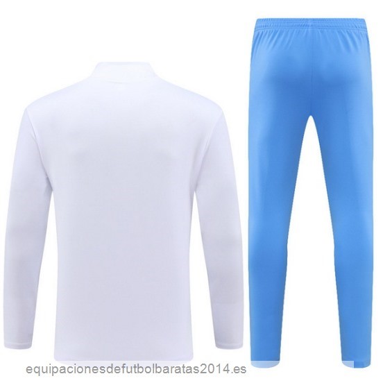 Nuevo Conjunto Completo Sudadera Entrenamiento Argentina 2023 Blanco Azul Baratas